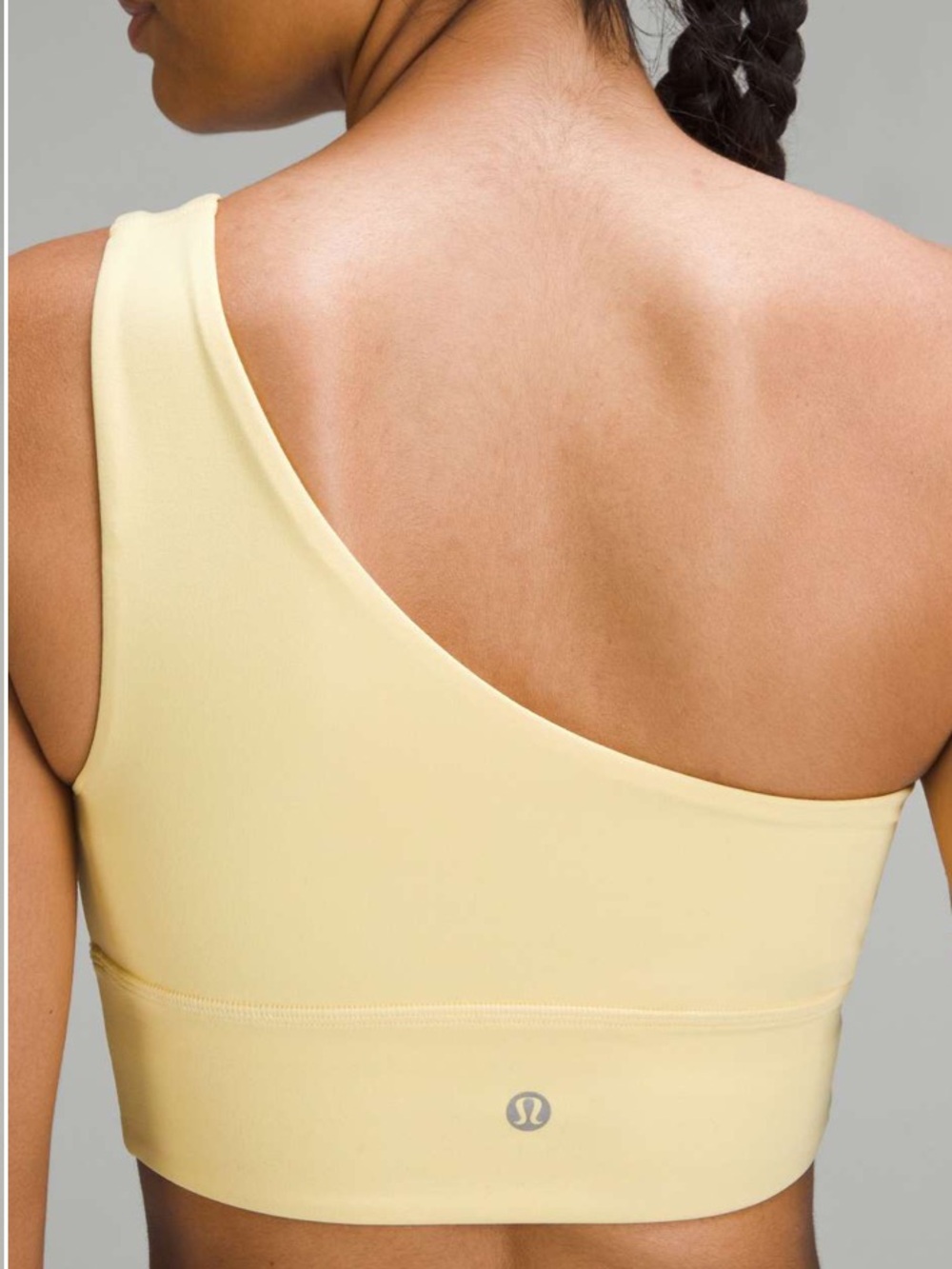 Lululemon Align Asymmetrical Bra Light Support A/B Cup Pride Swirl Yellow Size 4 - Picture 2 of 7